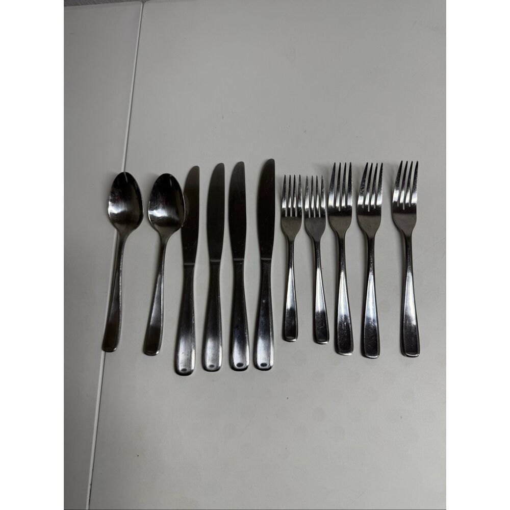 Hampton Forge Stainless China Flatware Set 11 Pieces